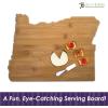 Totally Bamboo Oklahoma State Shaped Bamboo Serving and Cutting Board(Oregon)