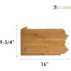 Totally Bamboo Oklahoma State Shaped Bamboo Serving and Cutting Board(Pennsylvania)