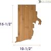 Totally Bamboo Oklahoma State Shaped Bamboo Serving and Cutting Board(Rhode Island)