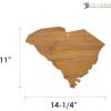 Totally Bamboo Oklahoma State Shaped Bamboo Serving and Cutting Board(South Carolina)