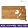 Totally Bamboo Oklahoma State Shaped Bamboo Serving and Cutting Board(South Dakota)