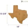 Totally Bamboo Oklahoma State Shaped Bamboo Serving and Cutting Board(Texas)