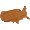 Totally Bamboo Oklahoma State Shaped Bamboo Serving and Cutting Board(USA)