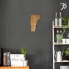 Totally Bamboo Oklahoma State Shaped Bamboo Serving and Cutting Board(Vermont)