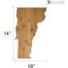 Totally Bamboo Oklahoma State Shaped Bamboo Serving and Cutting Board(Vermont)