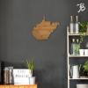 Totally Bamboo Oklahoma State Shaped Bamboo Serving and Cutting Board(West Virginia)