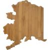 Totally Bamboo Oklahoma State Shaped Bamboo Serving and Cutting Board(Alaska)