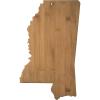 Totally Bamboo Oklahoma State Shaped Bamboo Serving and Cutting Board(Mississippi)