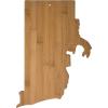 Totally Bamboo Oklahoma State Shaped Bamboo Serving and Cutting Board(Rhode Island)