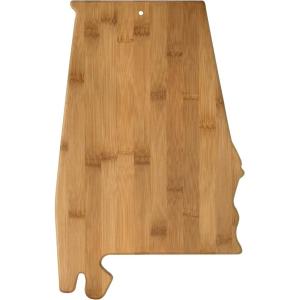Totally Bamboo Alabama State Shaped Bamboo Serving and Cutting Board(Alabama)