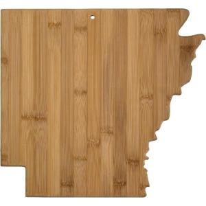 Totally Bamboo Alabama State Shaped Bamboo Serving and Cutting Board(Arkansas)