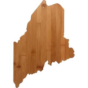 Totally Bamboo Alabama State Shaped Bamboo Serving and Cutting Board(Maine)