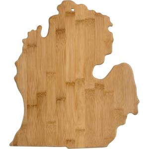 Totally Bamboo Alabama State Shaped Bamboo Serving and Cutting Board(Michigan)