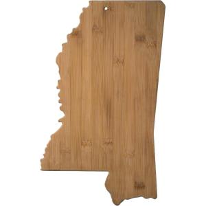 Totally Bamboo Alabama State Shaped Bamboo Serving and Cutting Board(Mississippi)