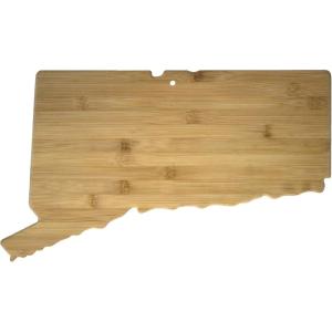 Totally Bamboo Oklahoma State Shaped Bamboo Serving and Cutting Board(Connecticut)