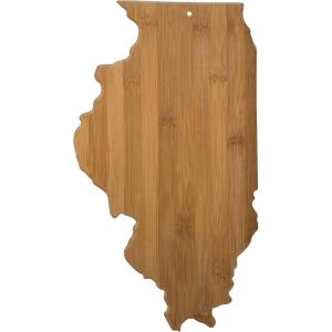 Totally Bamboo Oklahoma State Shaped Bamboo Serving and Cutting Board(Illinois)