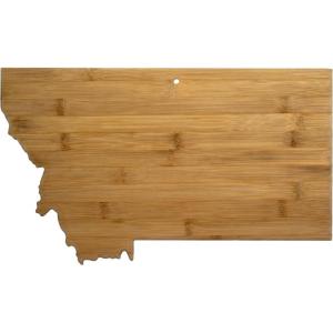 Totally Bamboo Oklahoma State Shaped Bamboo Serving and Cutting Board(Montana)