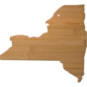 Totally Bamboo Oklahoma State Shaped Bamboo Serving and Cutting Board(New York)