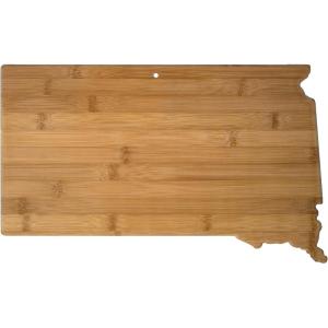 Totally Bamboo Oklahoma State Shaped Bamboo Serving and Cutting Board(South Dakota)