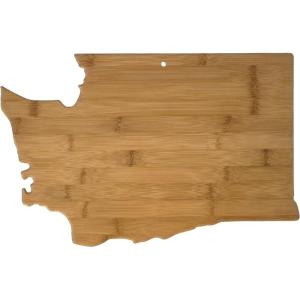 Totally Bamboo Oklahoma State Shaped Bamboo Serving and Cutting Board(Washington)