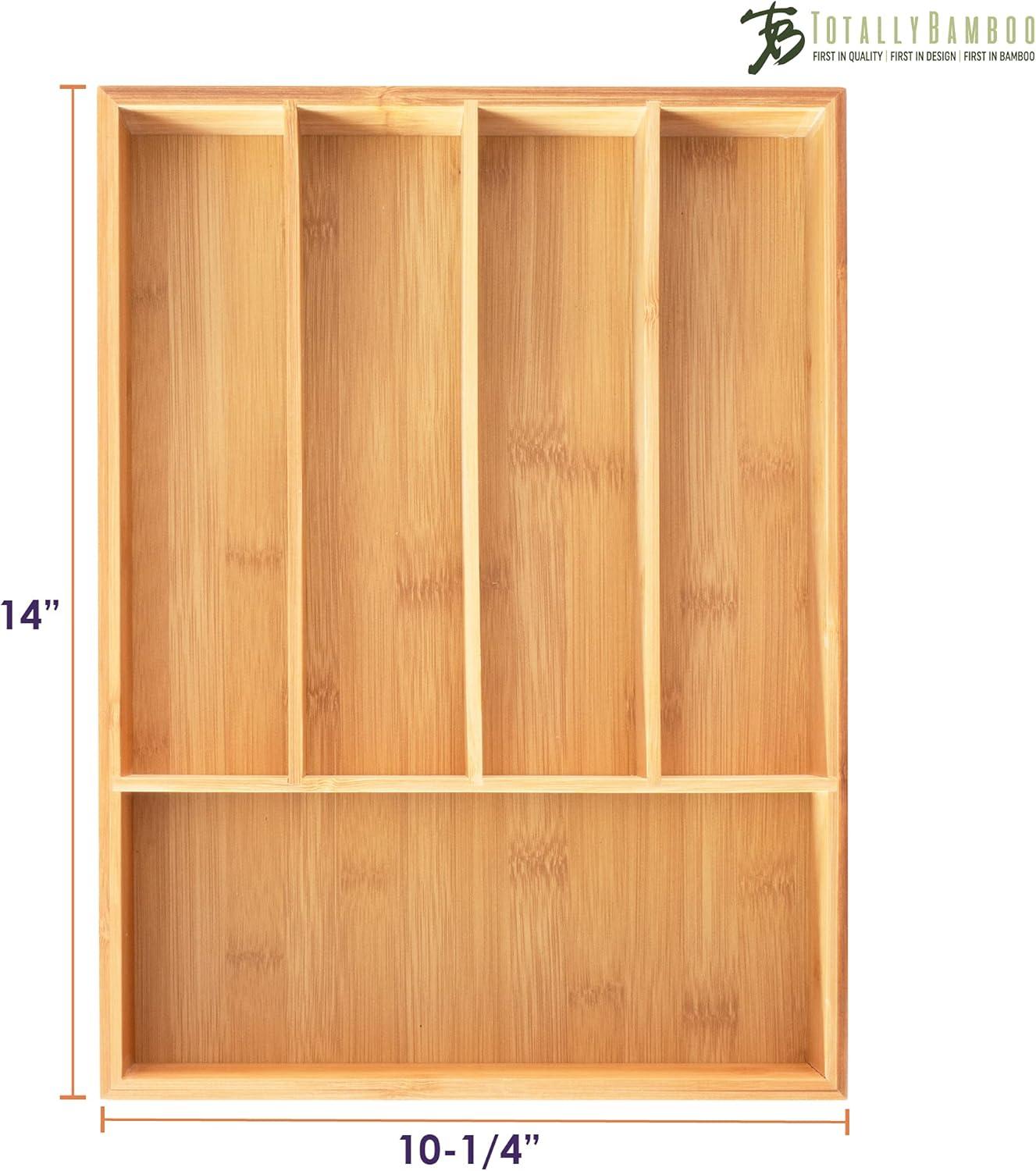 imageTotally Bamboo Flatware and Utensil Drawer Organizer