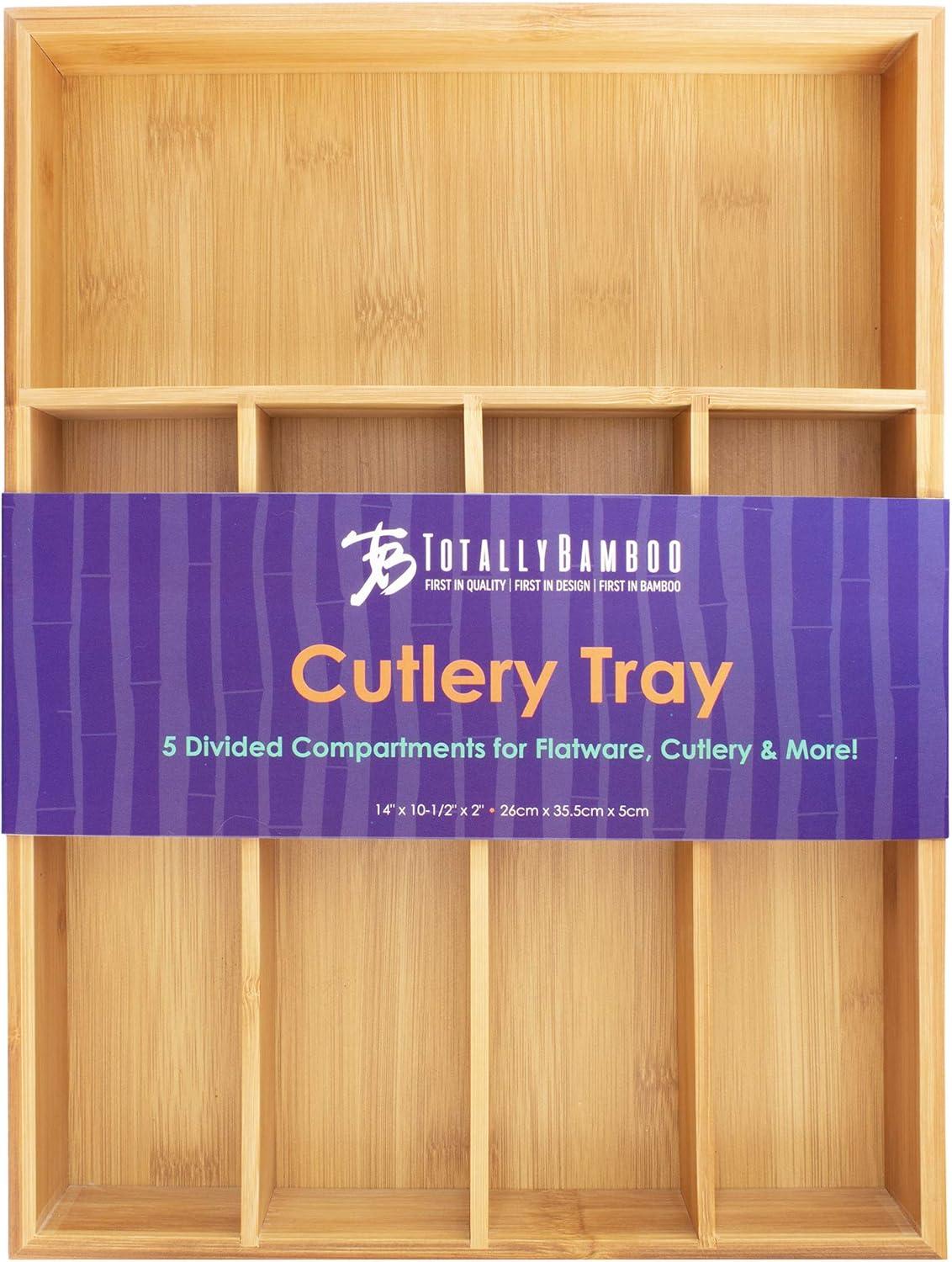 imageTotally Bamboo Flatware and Utensil Drawer Organizer