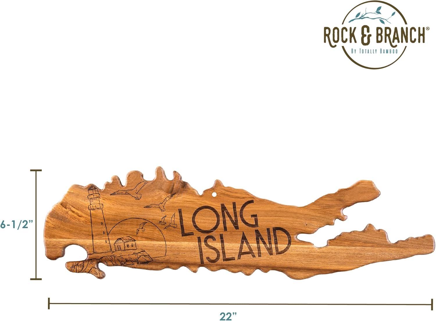 imageTotally Bamboo Rock amp Branch Origins Series North Carolina State Shaped Cutting Board and Charcuterie Serving Tray Includes Hang Tie for Wall Display 18 x 8 x 06Long Island