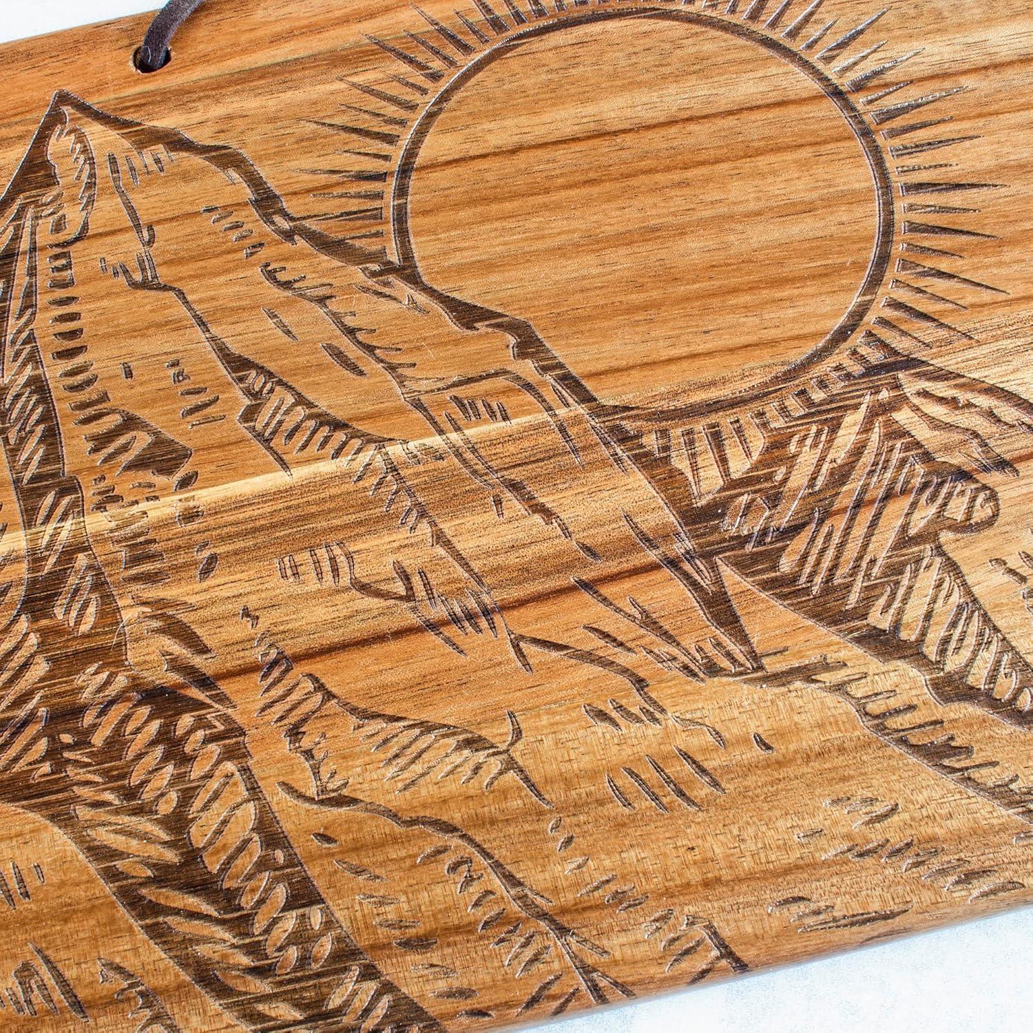 imageTotally Bamboo Rock amp Branch Origins Series North Carolina State Shaped Cutting Board and Charcuterie Serving Tray Includes Hang Tie for Wall Display 18 x 8 x 06Montana