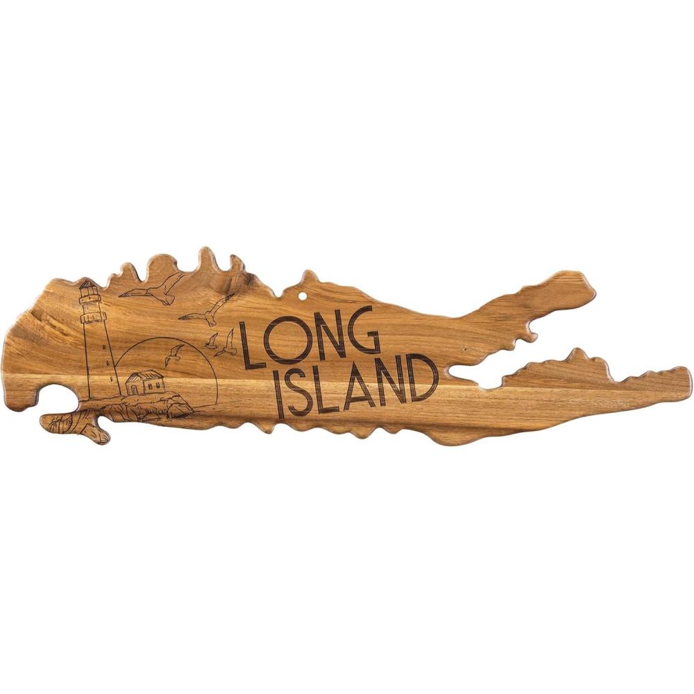 imageTotally Bamboo Rock amp Branch Origins Series North Carolina State Shaped Cutting Board and Charcuterie Serving Tray Includes Hang Tie for Wall Display 18 x 8 x 06Long Island