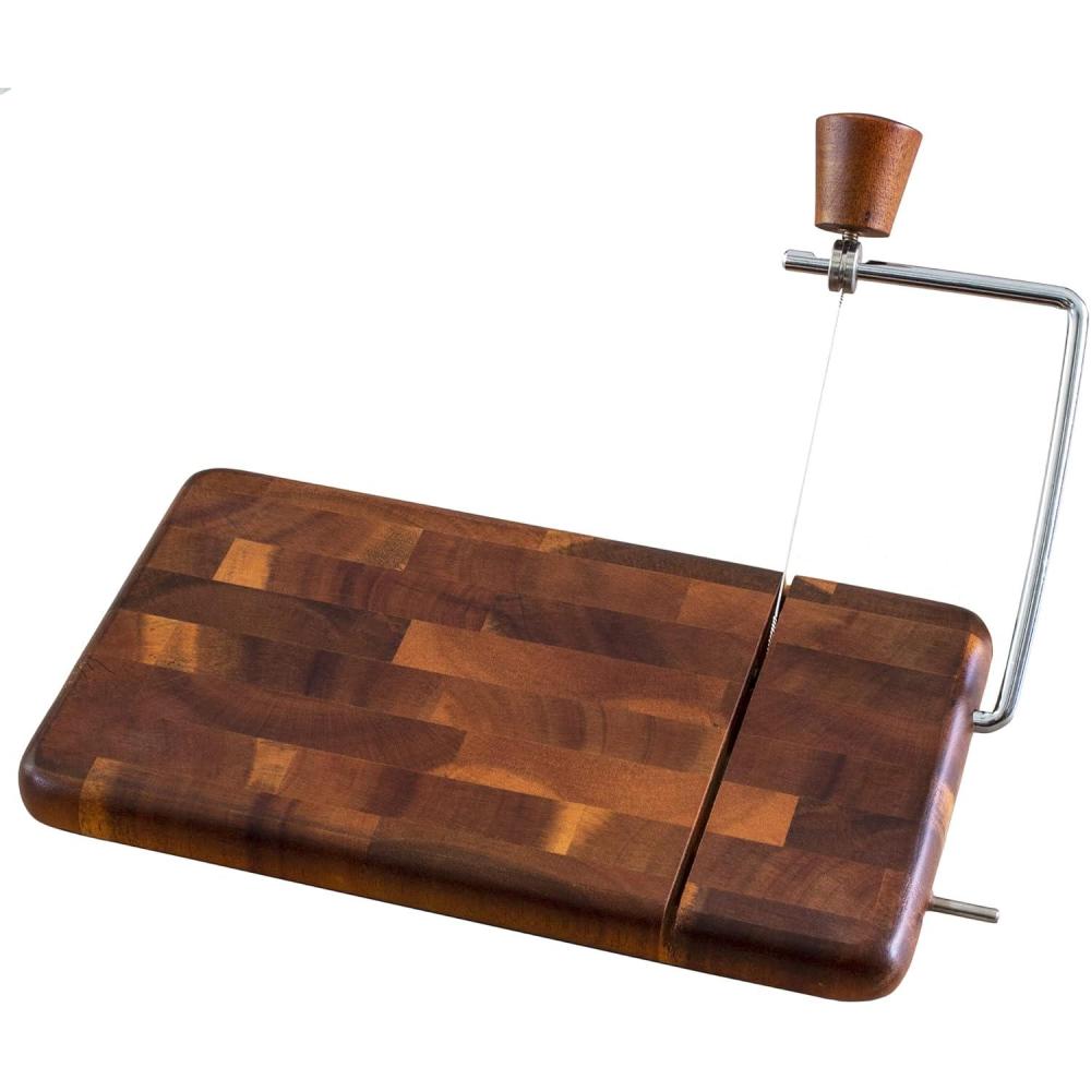 imageTotally Bamboo Rock amp Branch Series Acacia Wood Serving Board with Cheese Slicer 912 x 558