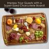 Rock & Branch 30″ x 20″ Acacia Wood Extra Large Cutting Board, Stove Top Cover or Over the Sink Chopping Block, Noodle Board and Giant Charcuterie Serving Tray