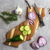Totally Bamboo Rock & Branch Origins Series North Carolina State Shaped Cutting Board and Charcuterie Serving Tray, Includes Hang Tie for Wall Display 18″ x 8″ x 0.6″(California)
