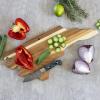 Totally Bamboo Rock & Branch Origins Series North Carolina State Shaped Cutting Board and Charcuterie Serving Tray, Includes Hang Tie for Wall Display 18″ x 8″ x 0.6″(North Carolina)