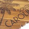 Totally Bamboo Rock & Branch Origins Series North Carolina State Shaped Cutting Board and Charcuterie Serving Tray, Includes Hang Tie for Wall Display 18″ x 8″ x 0.6″(South Carolina)