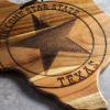 Totally Bamboo Rock & Branch Origins Series North Carolina State Shaped Cutting Board and Charcuterie Serving Tray, Includes Hang Tie for Wall Display 18″ x 8″ x 0.6″(Texas)