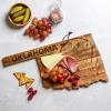 Totally Bamboo Rock & Branch Origins Series North Carolina State Shaped Cutting Board and Charcuterie Serving Tray, Includes Hang Tie for Wall Display 18″ x 8″ x 0.6″(Oklahoma)