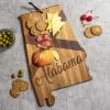 Totally Bamboo Rock & Branch Origins Series North Carolina State Shaped Cutting Board and Charcuterie Serving Tray, Includes Hang Tie for Wall Display 18″ x 8″ x 0.6″(Alabama)