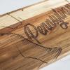 Totally Bamboo Rock & Branch Origins Series North Carolina State Shaped Cutting Board and Charcuterie Serving Tray, Includes Hang Tie for Wall Display 18″ x 8″ x 0.6″(Pennsylvania)