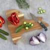 Totally Bamboo Rock & Branch Origins Series North Carolina State Shaped Cutting Board and Charcuterie Serving Tray, Includes Hang Tie for Wall Display 18″ x 8″ x 0.6″(New York)