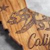 Totally Bamboo Rock & Branch Origins Series North Carolina State Shaped Cutting Board and Charcuterie Serving Tray, Includes Hang Tie for Wall Display 18″ x 8″ x 0.6″(California)