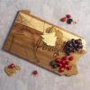 Totally Bamboo Rock & Branch Origins Series North Carolina State Shaped Cutting Board and Charcuterie Serving Tray, Includes Hang Tie for Wall Display 18″ x 8″ x 0.6″(Pennsylvania)