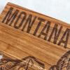 Totally Bamboo Rock & Branch Origins Series North Carolina State Shaped Cutting Board and Charcuterie Serving Tray, Includes Hang Tie for Wall Display 18″ x 8″ x 0.6″(Montana)