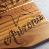 Totally Bamboo Rock & Branch Origins Series North Carolina State Shaped Cutting Board and Charcuterie Serving Tray, Includes Hang Tie for Wall Display 18″ x 8″ x 0.6″(Arizona)