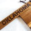 Totally Bamboo Rock & Branch Origins Series North Carolina State Shaped Cutting Board and Charcuterie Serving Tray, Includes Hang Tie for Wall Display 18″ x 8″ x 0.6″(Oklahoma)