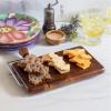 Totally Bamboo Rock & Branch Series Acacia Wood Serving Board with Cheese Slicer, 9-1/2″ x 5-5/8″