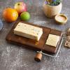 Totally Bamboo Rock & Branch Series Acacia Wood Serving Board with Cheese Slicer, 9-1/2″ x 5-5/8″
