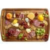 Rock & Branch 30″ x 20″ Acacia Wood Extra Large Cutting Board, Stove Top Cover or Over the Sink Chopping Block, Noodle Board and Giant Charcuterie Serving Tray