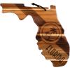 Totally Bamboo Rock & Branch Origins Series North Carolina State Shaped Cutting Board and Charcuterie Serving Tray, Includes Hang Tie for Wall Display 18″ x 8″ x 0.6″(Florida)