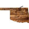 Totally Bamboo Rock & Branch Origins Series North Carolina State Shaped Cutting Board and Charcuterie Serving Tray, Includes Hang Tie for Wall Display 18″ x 8″ x 0.6″(Oklahoma)