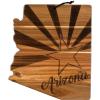 Totally Bamboo Rock & Branch Origins Series North Carolina State Shaped Cutting Board and Charcuterie Serving Tray, Includes Hang Tie for Wall Display 18″ x 8″ x 0.6″(Arizona)